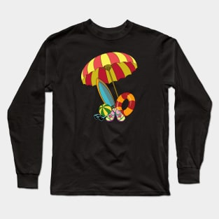 Beach Summer Fun Art Long Sleeve T-Shirt